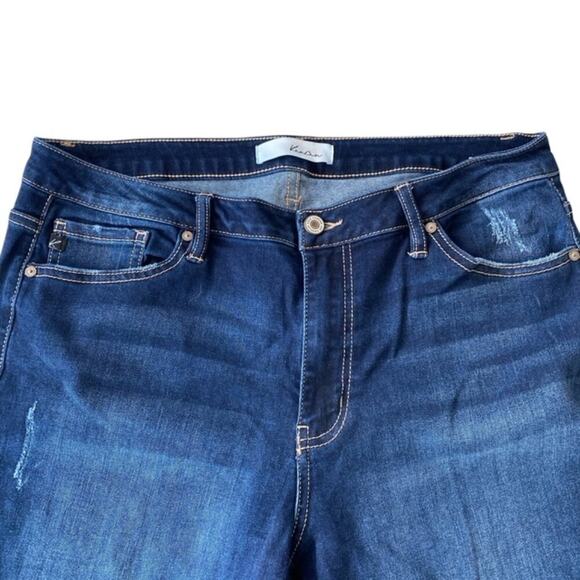 KanCan Distressed Skinny Blue Jeans - XL - Picture 4 of 7